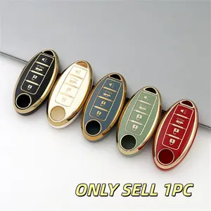 For Nissan keychain set, Tpu soft cover, Key Covers For Car Keys, Car Key Protector, Car Key Holder, Car Key Accessory, Key Fob Shell, suitable for Altima for Sentra for Maxima for Rogue for Armada for Pathfinder for Infiniti intelligent remote control