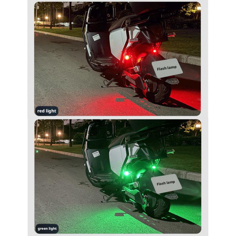 Wireless LED Strobe Light, USB Charging, IP65, Electric Vehicle Flash Aircraft Light, 7-Color Car Warning Light, Induction Universal Wireless Remote Control, Suitable for Cars, Motorcycles & UAVs