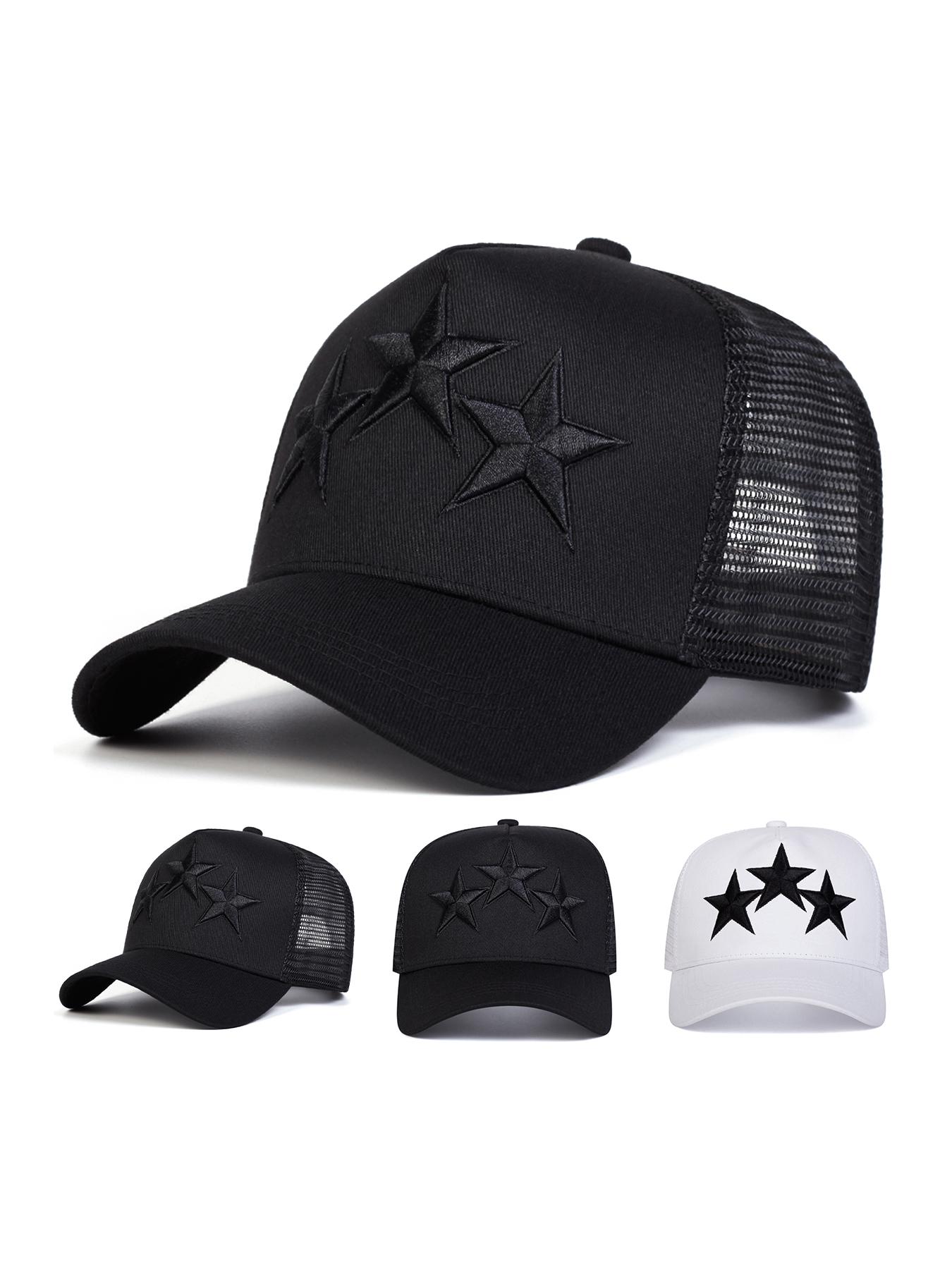 Men's Adjustable Mesh Baseball Cap, Street Style Snapback Hat, Graphic Trucker Hat for Daily Wear & Outdoor Activities, Casual Fashion Accessory