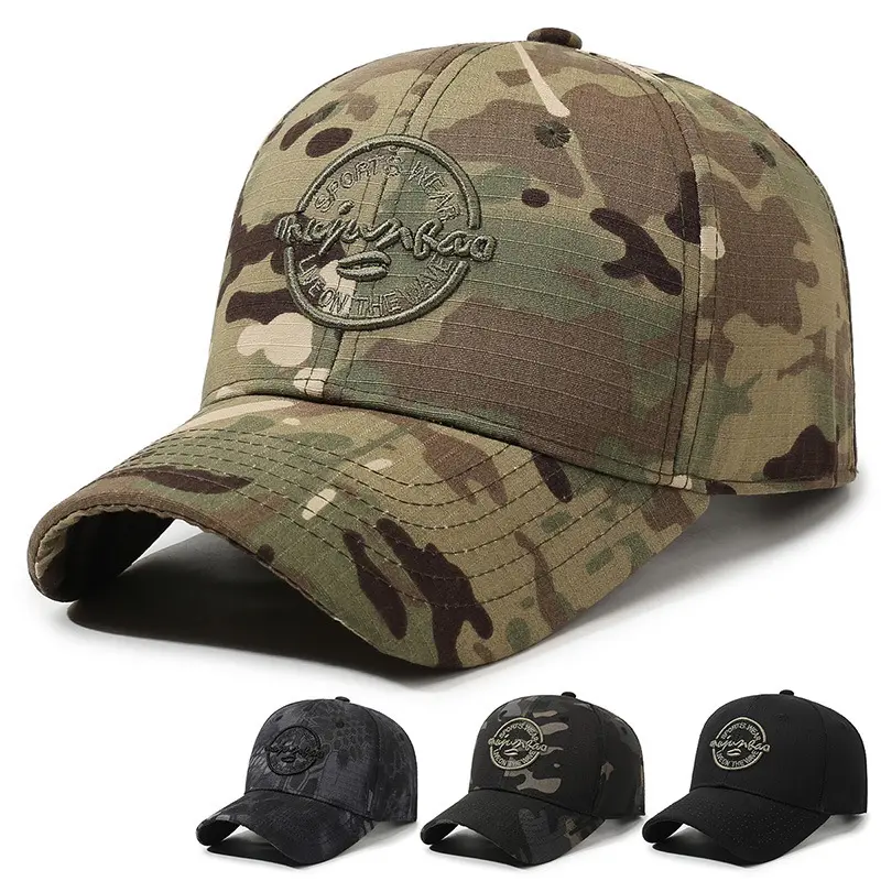 Men's Camouflage Baseball Cap - Mens Hats with Rugged Camo Look, Sporty Chic Outdoor Hiking Sun Protection, Breathable Duckbill Design, Cool All Day Outdoor-to-Urban Versatile Casual Headwear, Adjustable Cap Sports & Outdoor Hats