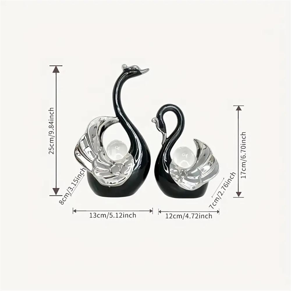 Swan-Design Ornament, Creative Desktop Decoration, Modern Home Decor for Living Room Entrance TV Cabinet, Room Decor, Home Decor