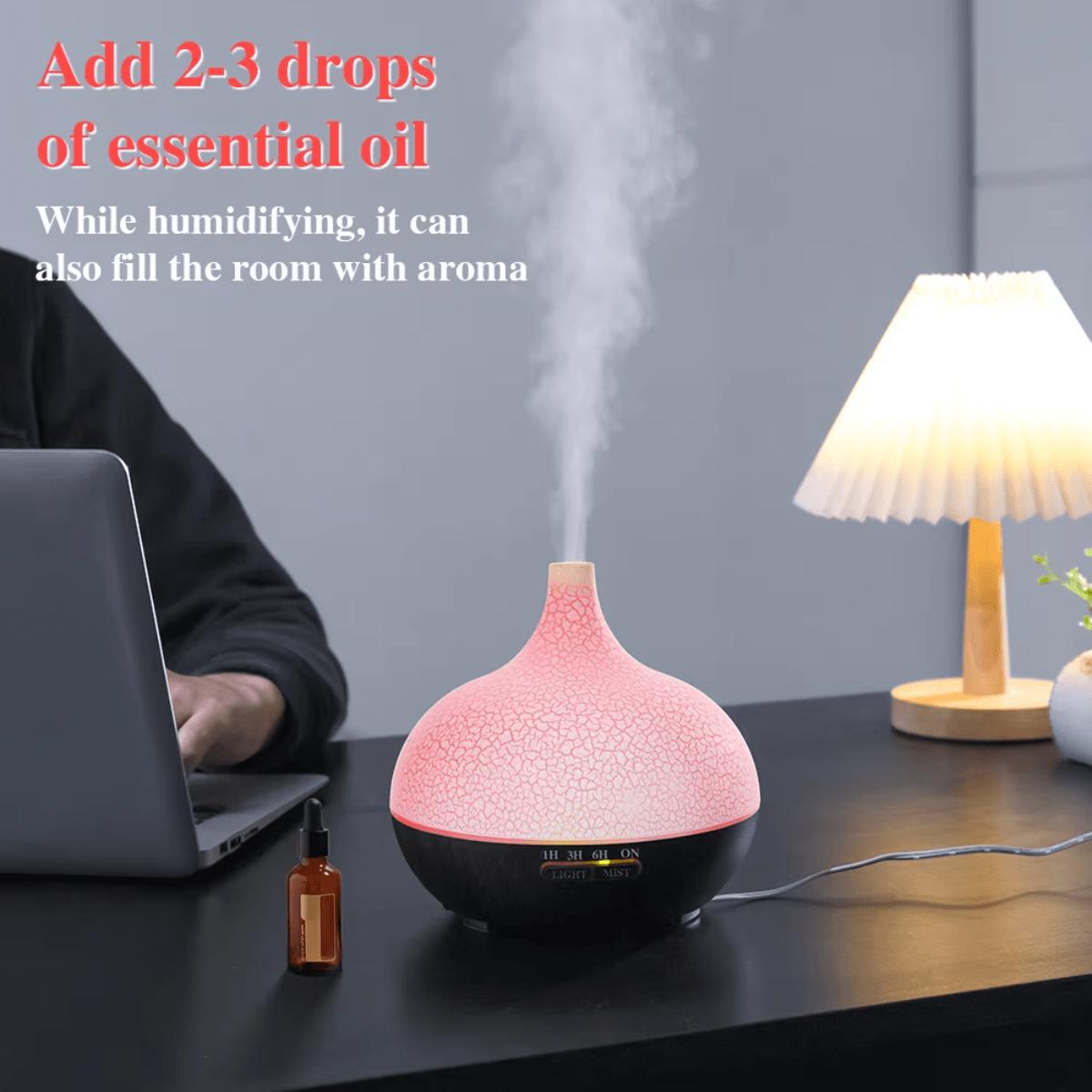 Crack color fragrance machine ultrasonic humidifier household fragrance enlarging bedroom bedside air spray essential oil lamp fragrance machine