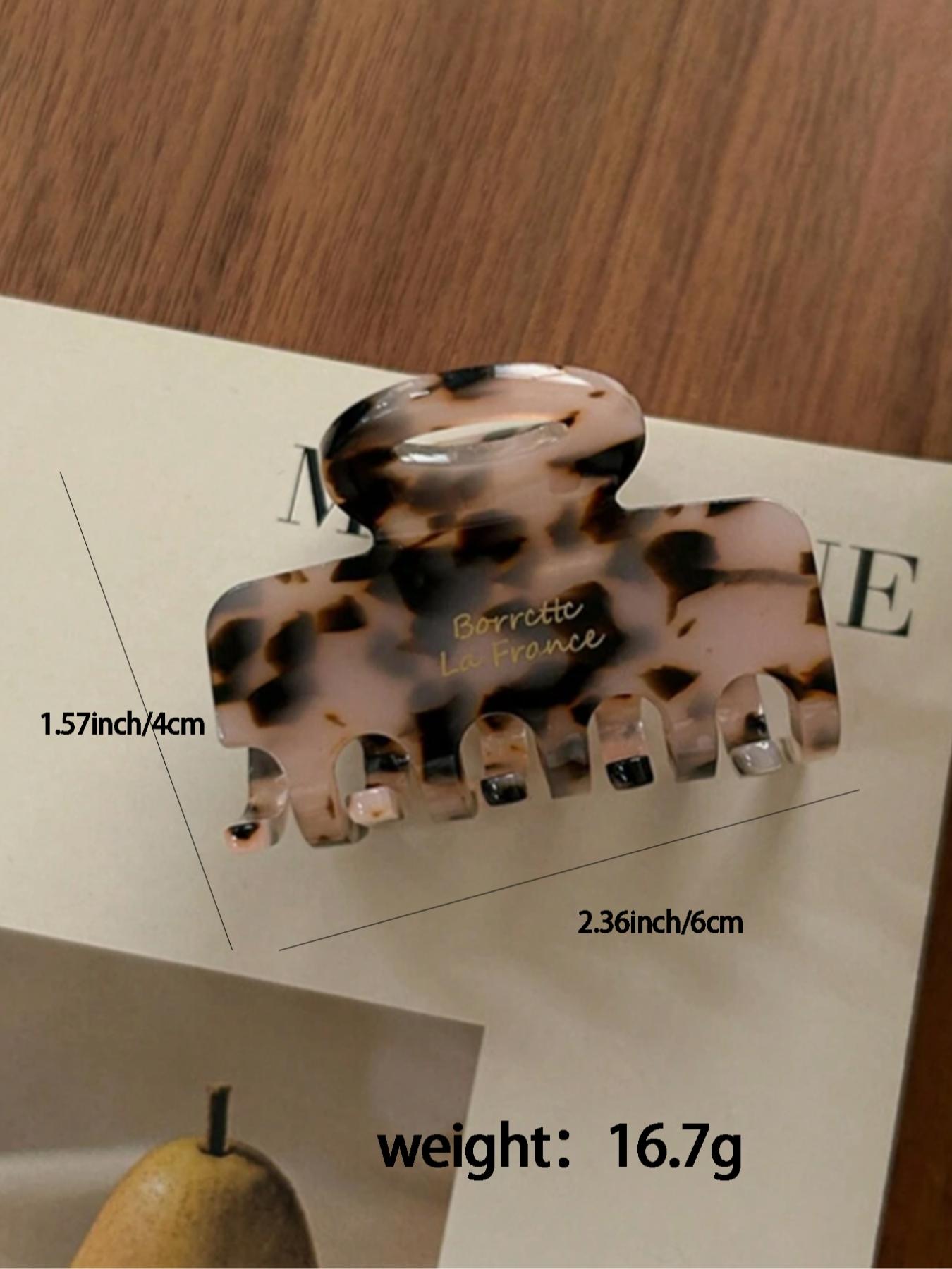 Vintage Solid Color Hawksbill Print Hair Claw Clip Versatile Hair Accessories for Women Minimalist Headwear Suitable for Thick Hair Fashion Hair Clips for Party Daily Clothing Decor