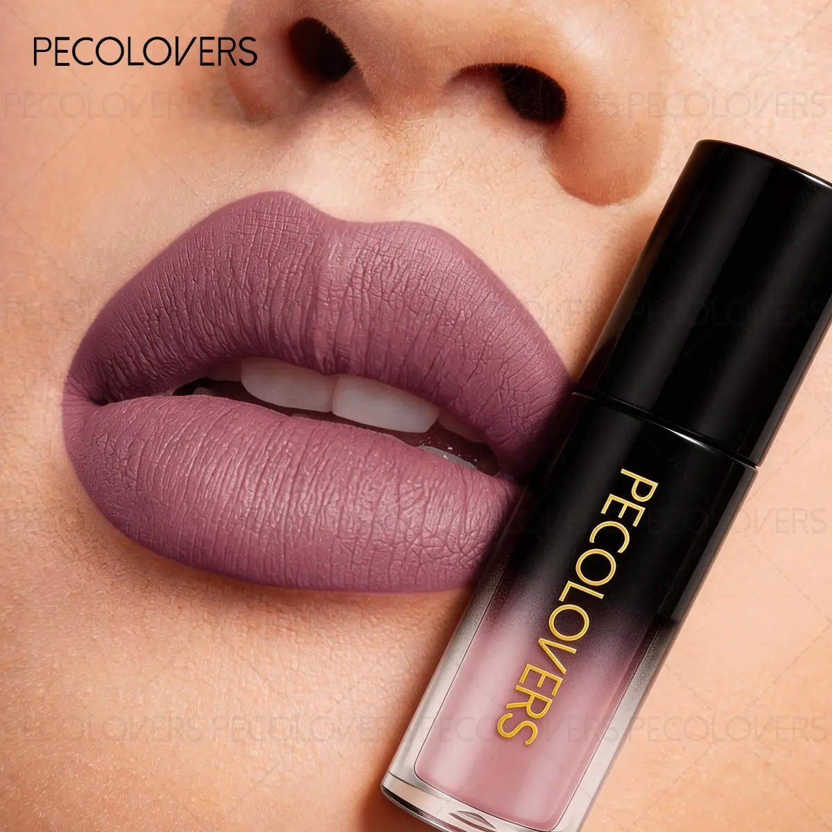 1PC Matte Velvet Brown Highly Saturated Lip Gloss Long-Lasting, Non-Stick, Moisturizing, Hydrating Liquid Lipstick with Matte Finish Almost Lipstick Makeup Cosmetic Hydrate Matte Lip Stain