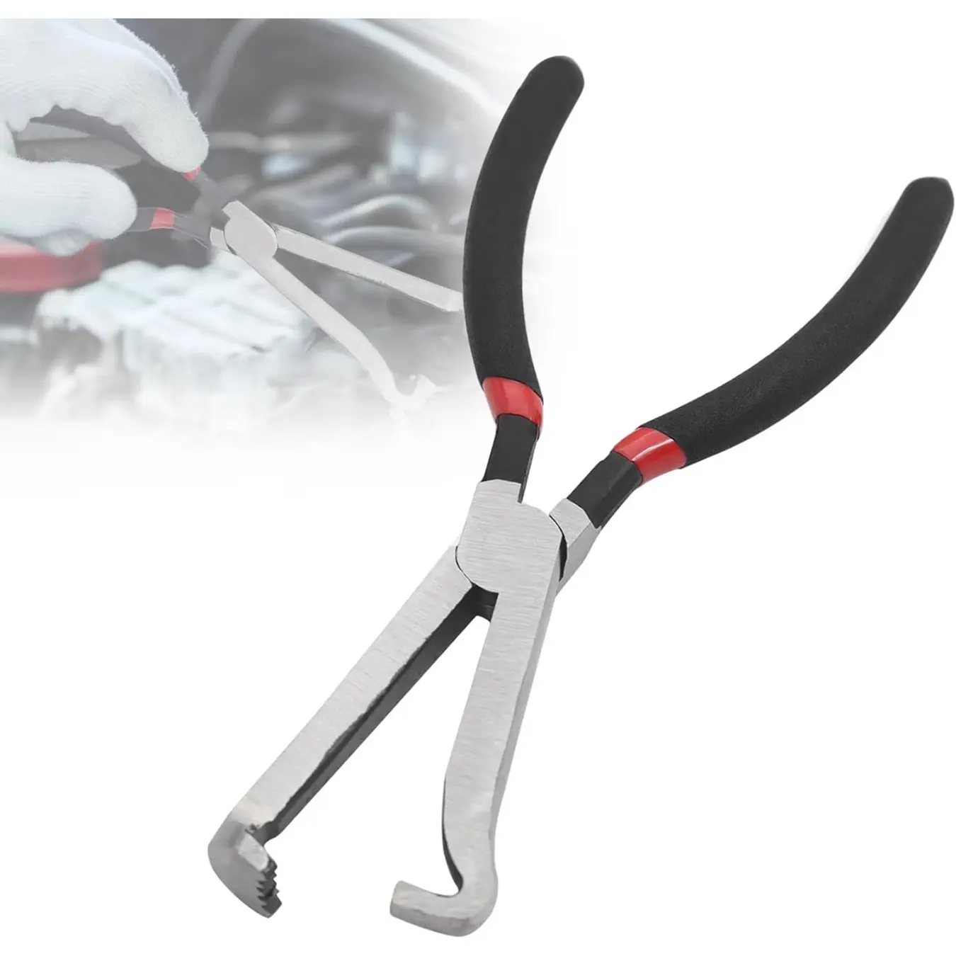 Automotive Electrical Connector Disconnect Pliers, Locking Tab Release Hand Tool, Spark Plug Connector Removal Pliers, Precision Pliers for Car Wiring Plug Separation, Auto Repair Hand Tool for Vehicle Electrical Connector Unlocking Work