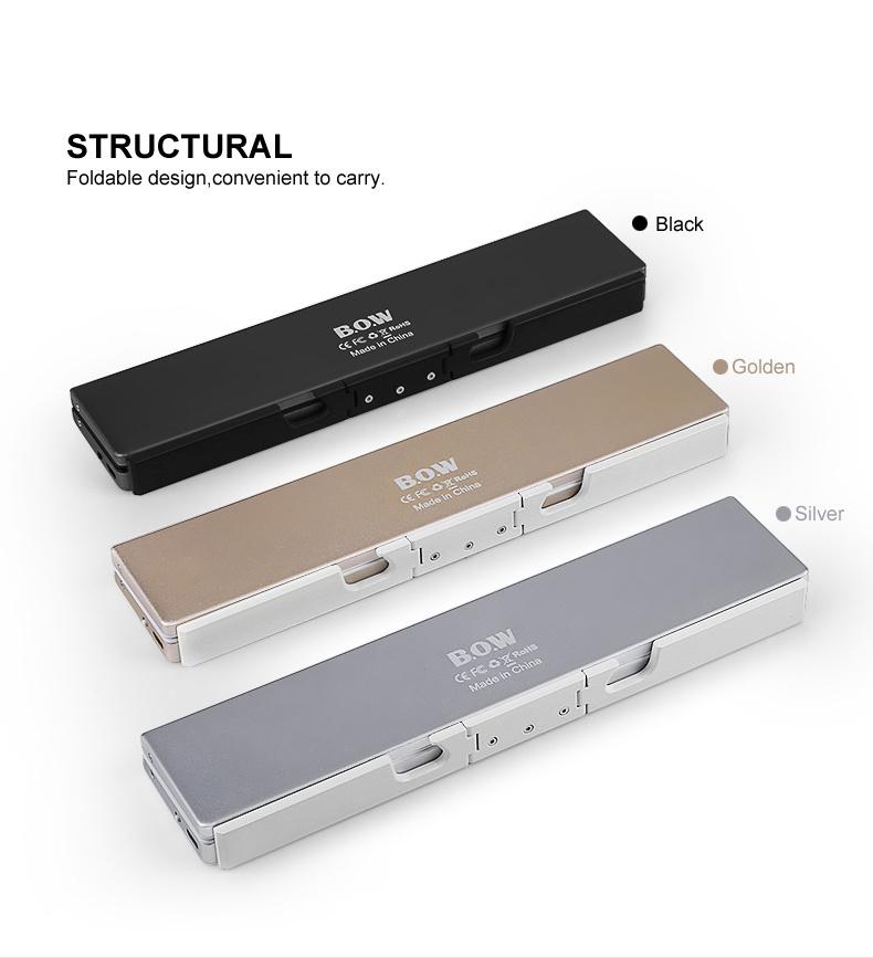 2026 Mini Folding Bluetooth Keyboard Wireless Keypad Support3 Devices With Stand Rechargeable Foldable Keyboard for Phone Tablet