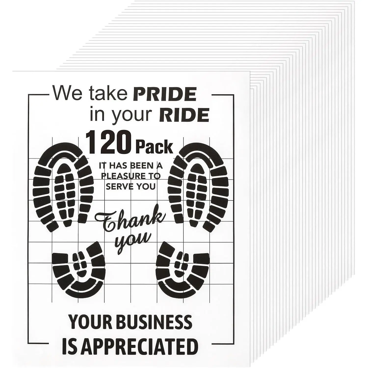 60 count Paper Floor Mats for , 16"x20" Disposable  Floor Mats