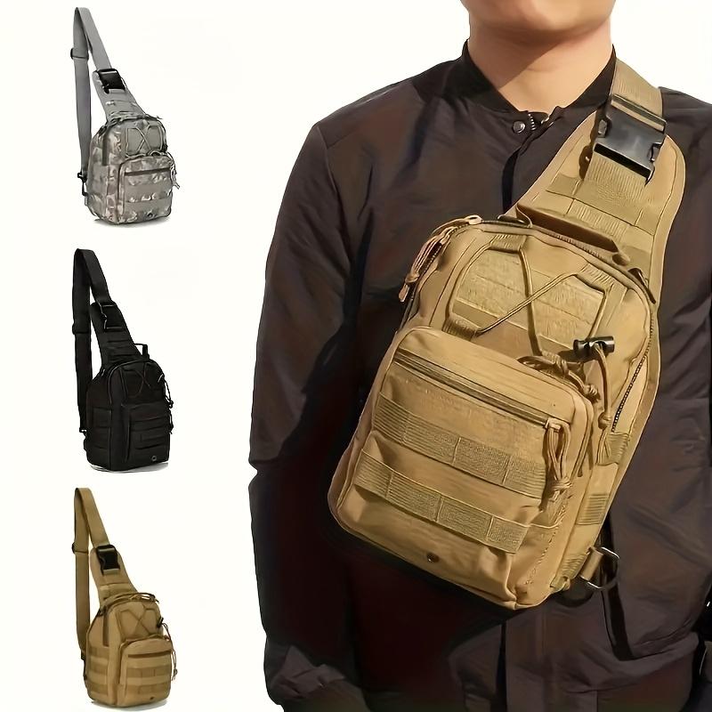 New outdoor tactical chest bag, Oxford cloth, lightweight | multi-function | large capacity, a must-have for men and women hiking, urban exploration, daily commuting, can accommodate a variety of outdoor related accessories, Thanksgiving, Halloween gifts