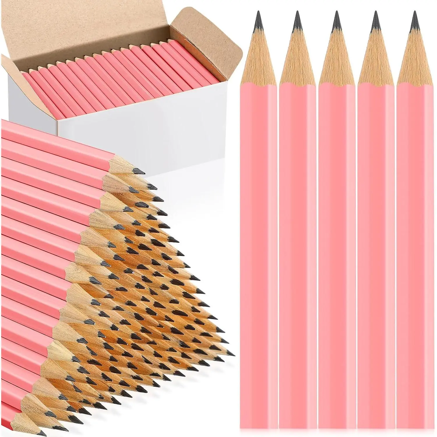 1152 count Golf Pencils Bulk 2 HB 3.5'' Mini Golf Pencils, Orange