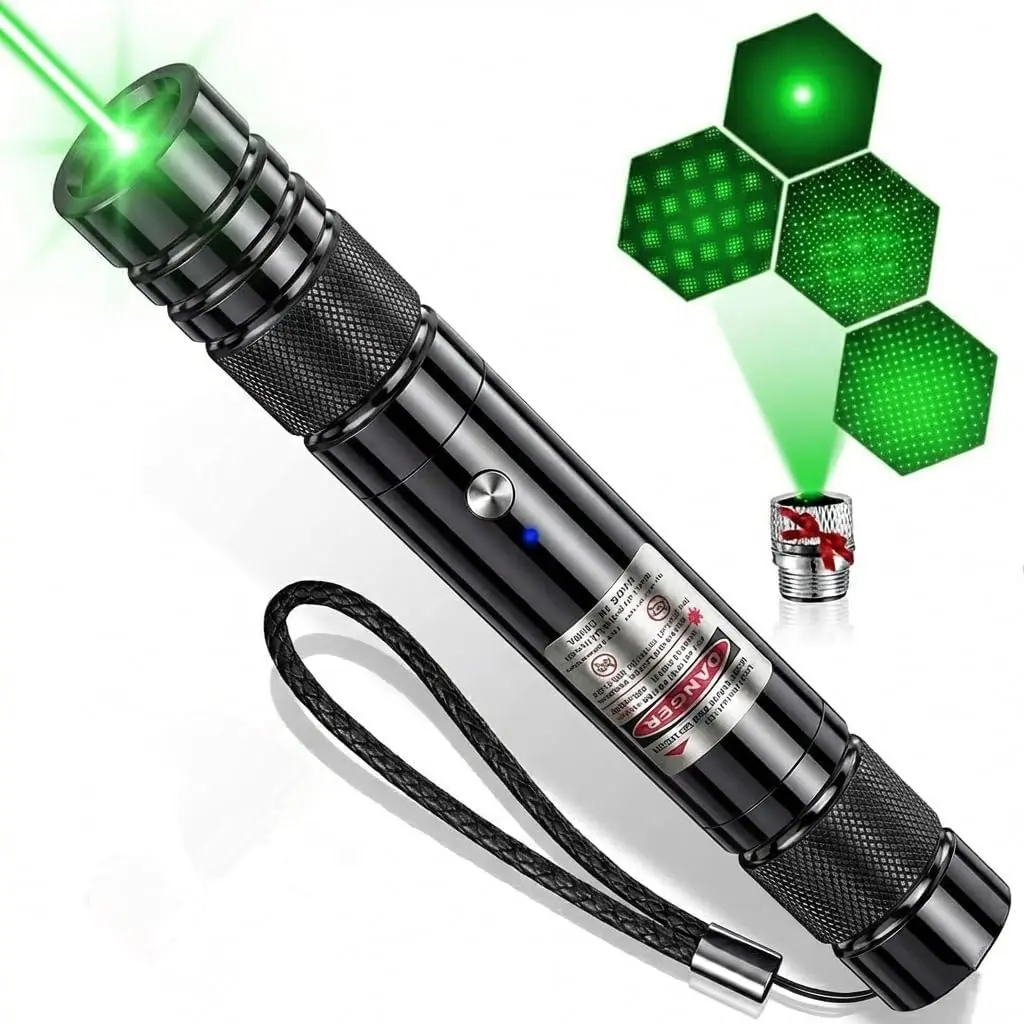 High-Power Rechargeable Green Laser Pointer Pen, Convenient Durable Tool for Astronomy, Construction, Outdoor Adventures, Ideal for Architecture Professionals