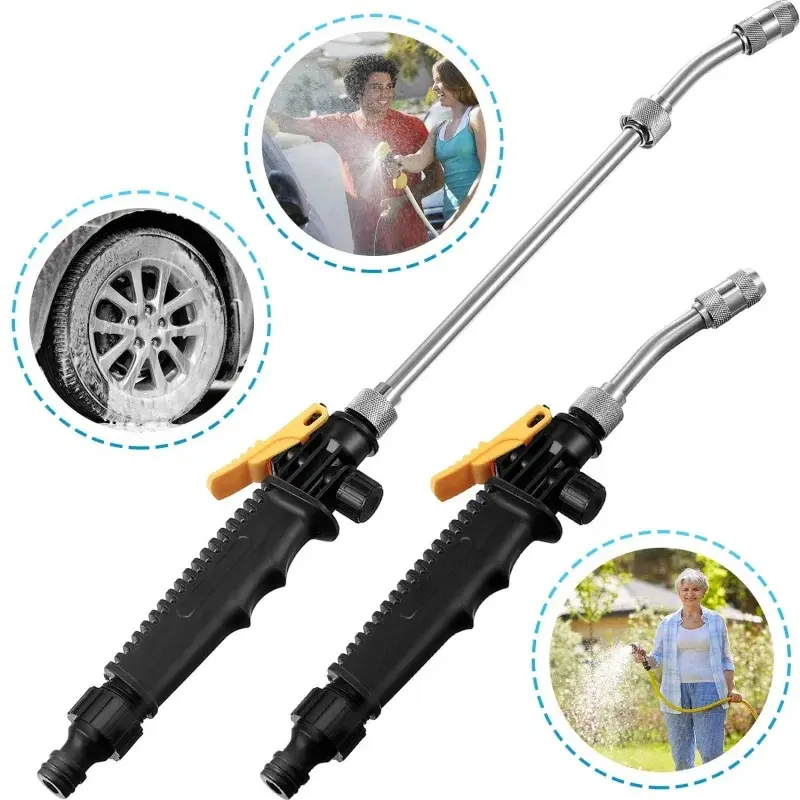 Adjustable High Pressure Spray Gun, Multipurpose Pressure Washer Gun for Car Washing, Air Conditioner Cleaning and Garden Irrigation