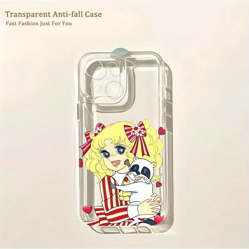 Cute Cartoon Candy-Themed Phone Case Compatible with for Iphone 17,16, 15, 14, 13, 12, 11 Pro Max,Air, Plus,Samsung Galaxy S26 S25 S24 S23 S22  Featuring a Transparent Soft TPU Back