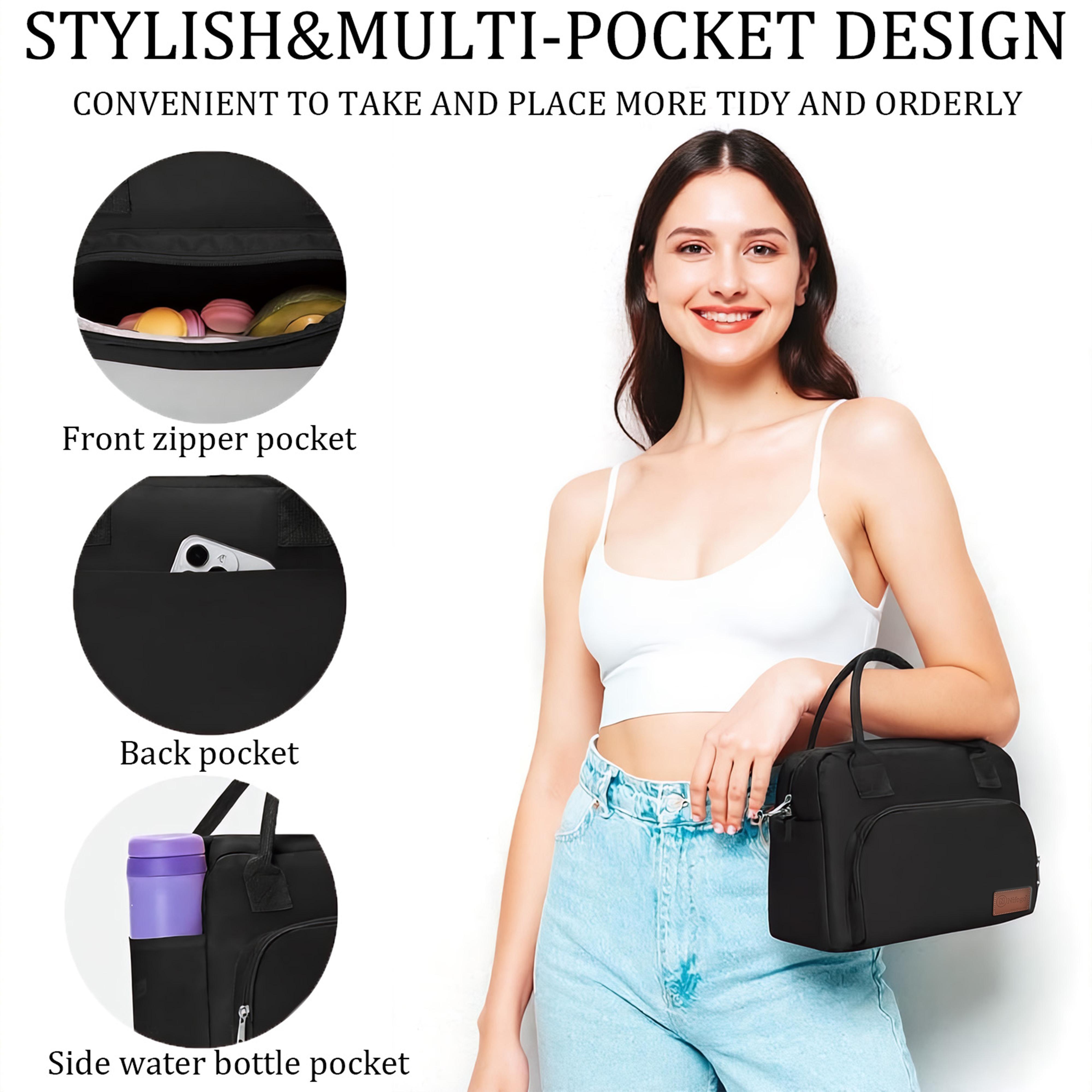 Insulated Lunch Bag 11L Large Capacity Water Resistant Portable Cooler Tote for Women Men Work Picnic Eco Friendly Reusable Kitchen Utensils