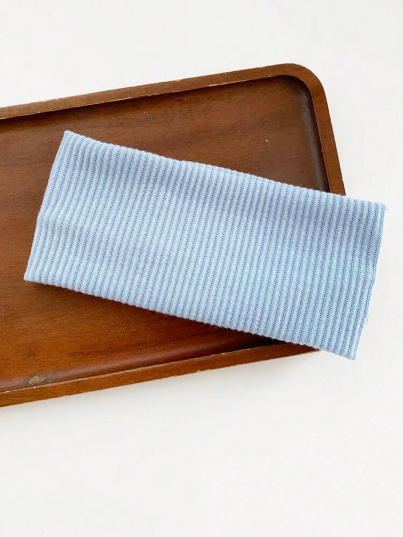 Solid Color Knit Hair Band, Soft Headband, Casual Wide Band Hair Accessories for Women & Girls, Minimalist Headwear Suitable for Thick Hair