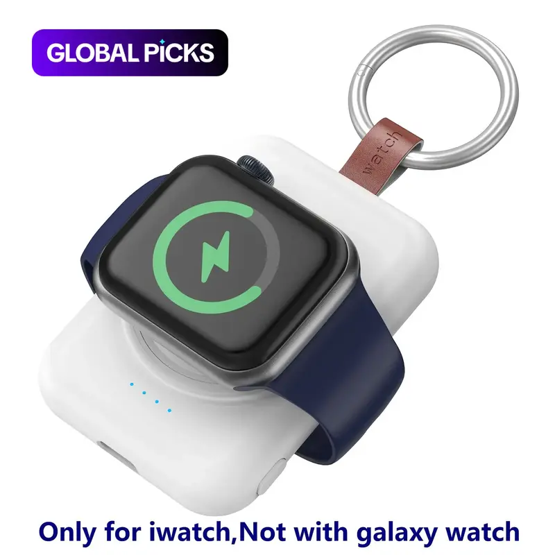 Portable Travel Charger, 1800mAh Power Bank with Charging Cable, Includes Charging Cable, Smart Charging Dock, Wearable Tech Accessories, Smartwatch Accessories, Smart Watch Charger for Apple Watch Series 10/9/8/7/SE/5/4/3/2/1/Ultra #GLOBAL PICKS