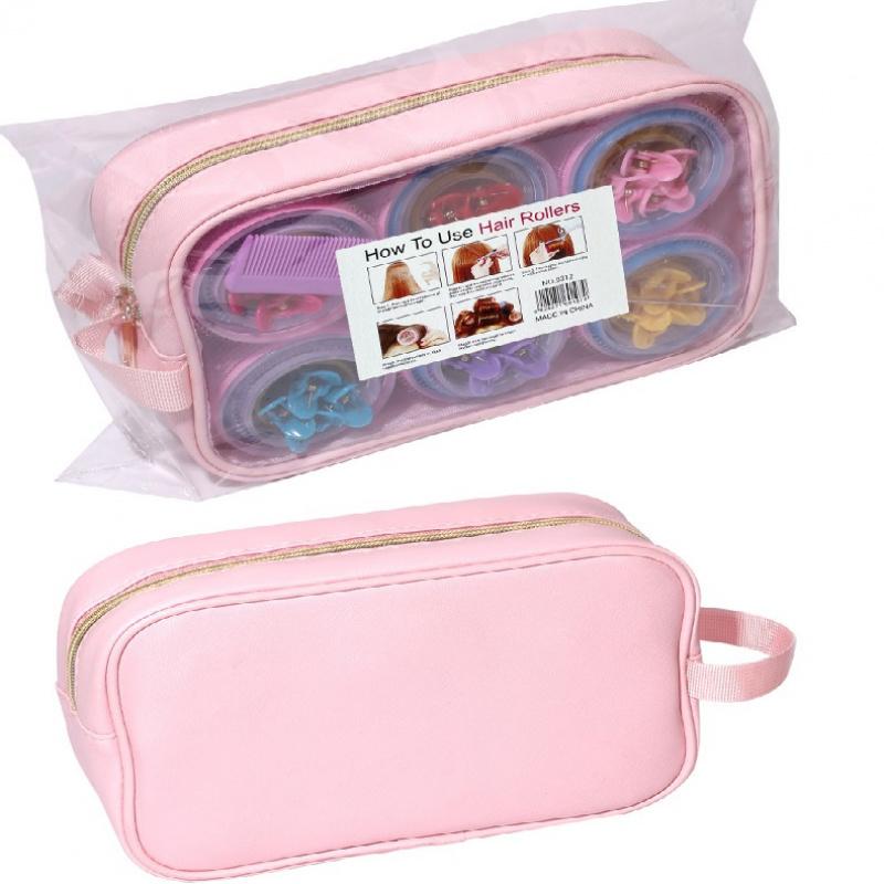 Self-adhesive Hair Curlers Set, No Heat Magic Velcro Curling Tools, Air Bangs Styling for Travel, Portable Lightweight Heatless Hair Accessories, Hair Rollers