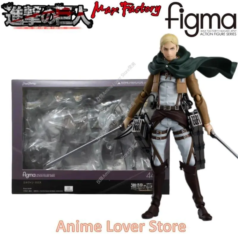 Good Smile Max Factory Figma Attack On Titan Mikasa Ackerman Eren Jaeger Rivaille Ackerman Erwin Smith Armin Arlert Anime Figure