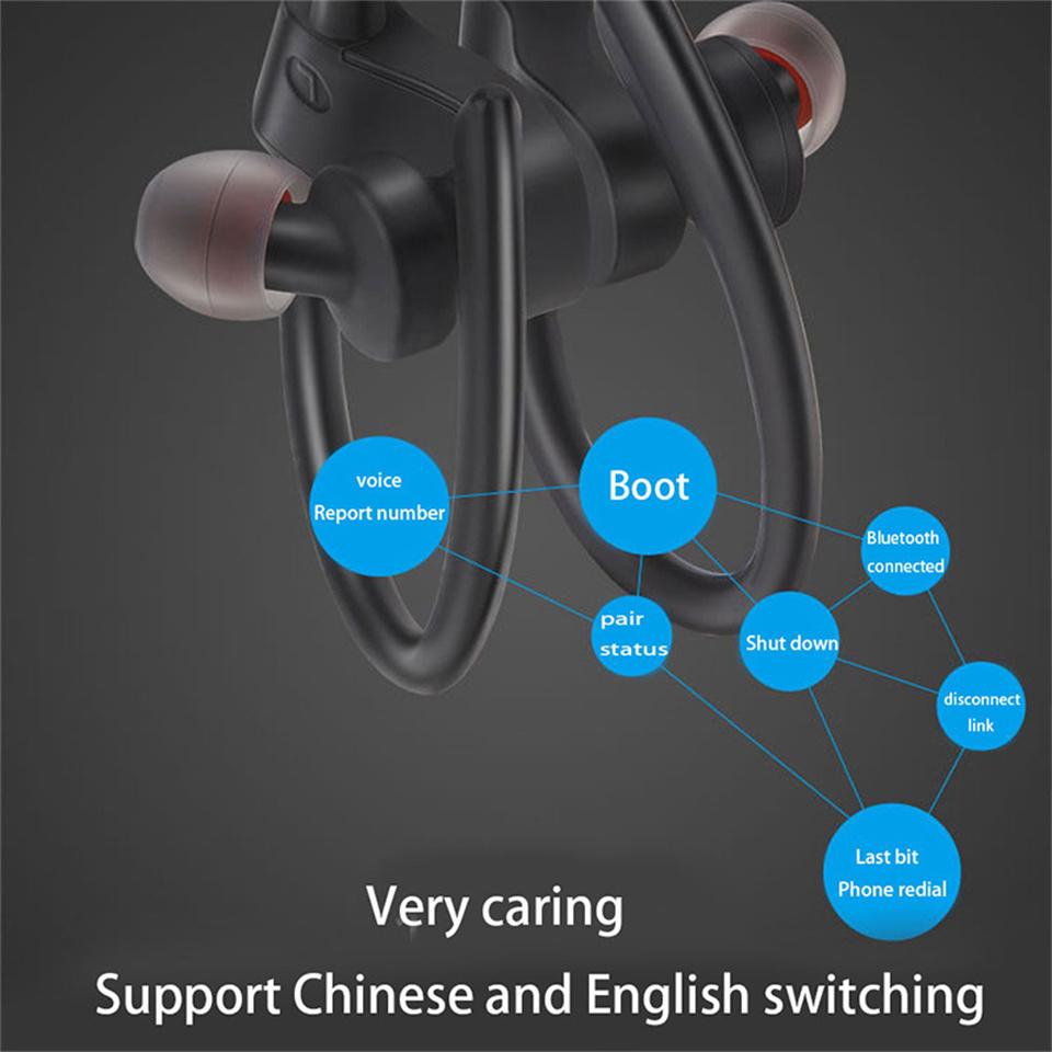 Wireless Bluetooth Headphones Stereo Hook Headset Music Sport Earphone Gaming Handsfree Earphone for All Smart Phones