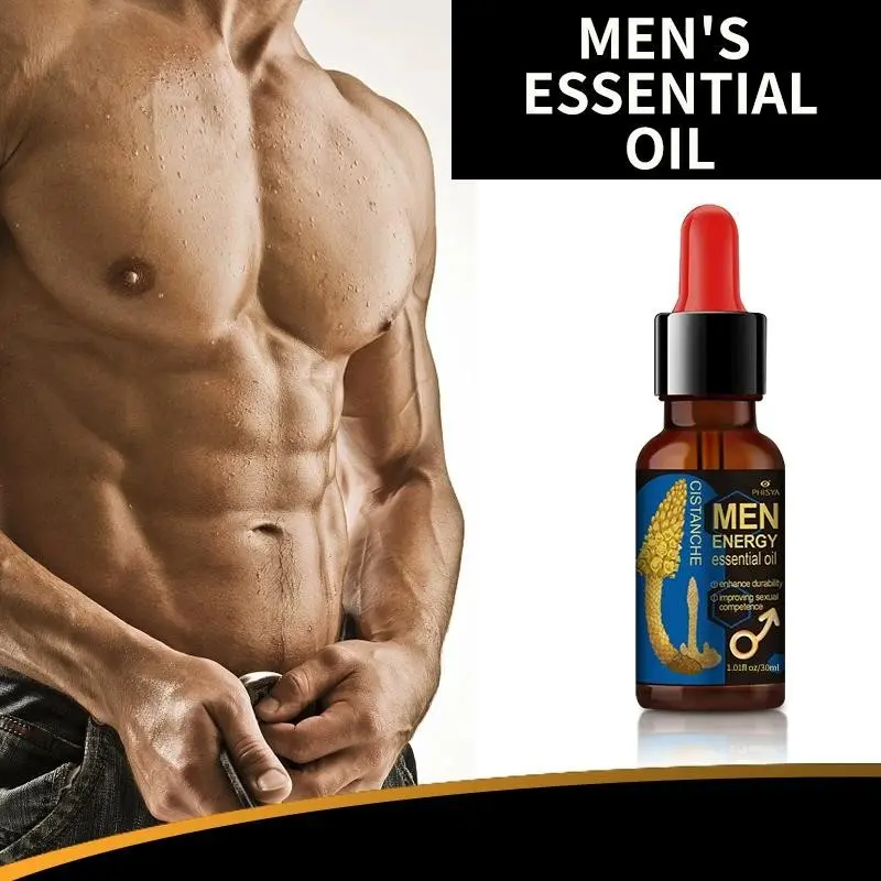 1.01 oz Adult Men’s Essential Oil, for Lubrication & Massage. Potent & Long-Lasting, Made from Natural Plant Extracts. Massage Oil & Serum, Ideal for Couples