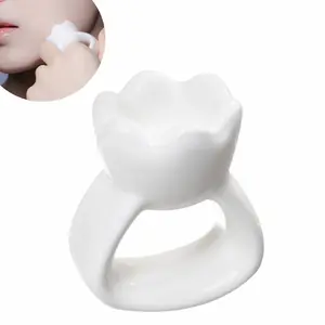 HAUA Ring Gua Sha Premium Natural Ceramic Face & Body Massager| Lymphatic Drainage Tool| Sculpting & Depuffing| Korean Beauty Essential