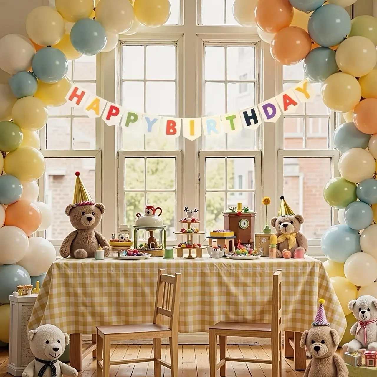 Birthday Banner, Birthday Party Decoration, Felt Colorful Happy Birthday Letters, Indoor Hanging Birthday Banner, Perfect for Celebrations, Birthday Decorations