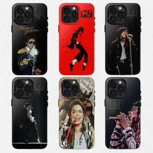 Michael 2026 Michael Iconic Glove Crystal Two-In-One Phone Case Durable And Trendy Protection For iPhone17 16, 15, 14, 13, 12 Plus, Pro, Max, and Samsung S26-22 Perfect Birthday Gift for Friends