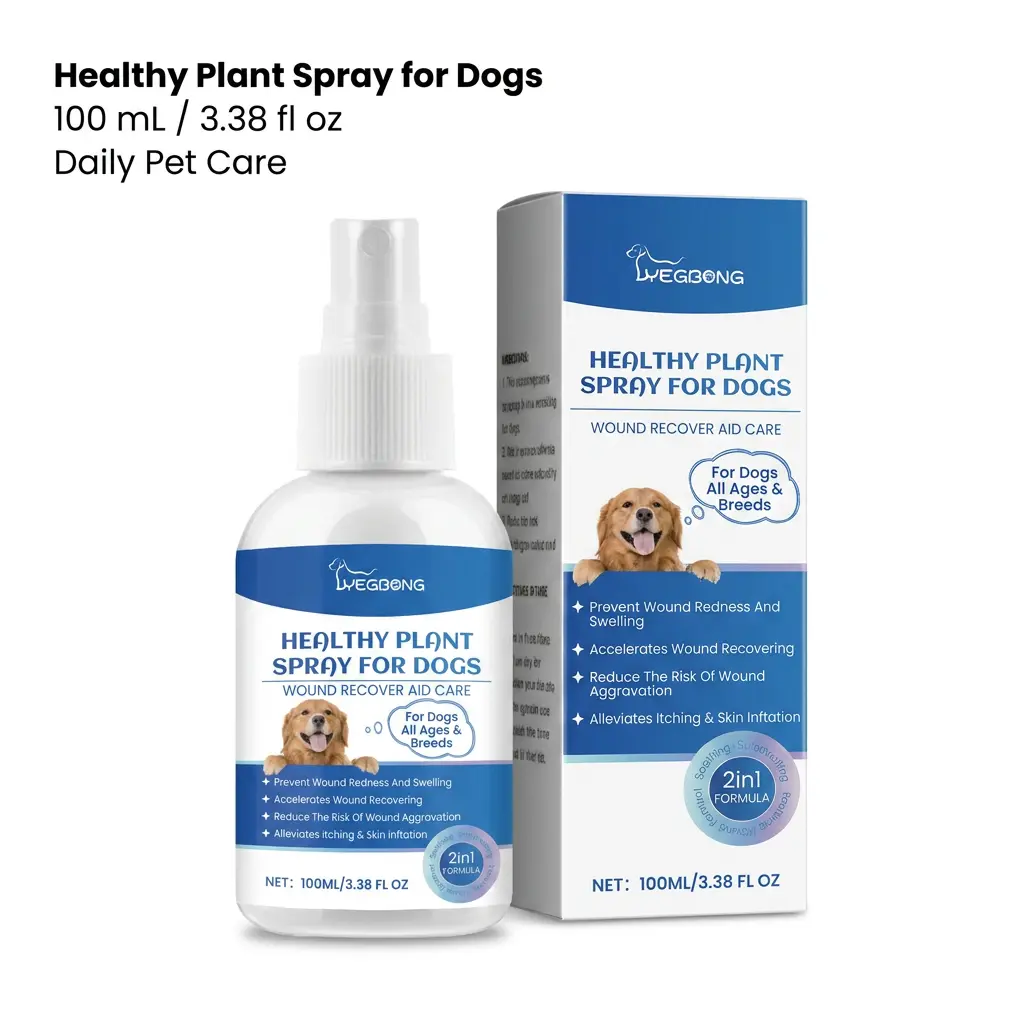 Dog Hot Spot Spray with Glycerin, Centella Asiatica Extract & Silver Chloride - Fast Relief, Anti-Itch, Skin Soothing, Wound Healing-Promoting, Redness & Pain-Reducing Pet Treatment