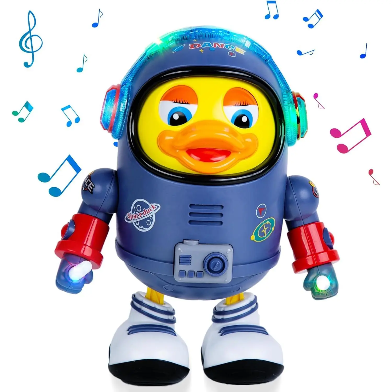 Berry President Electric Space Duck, Electric Toys with Lights and Sounds, Moving Walking Dancing Toys  Toddlers