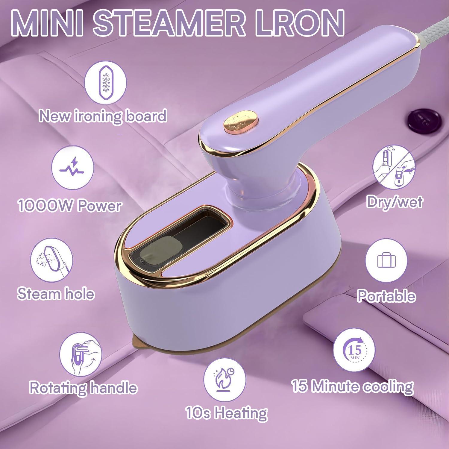 Portable Travel Steam Iron, Mini Handheld Clothes Steam Press Iron, Steamer Iron, Ironing Machine, Steaming Iron, Folding Design Mini Steam Iron, Travel College Dormitory Home Essential Steam Iron, Men Gifts