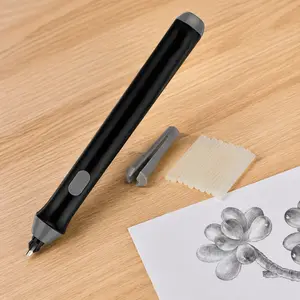 Upgraded Electric Eraser Set with Interchangeable Tips, Portable Detail Eraser for Precision Artwork, Highlight Blending & Smudge-Proof Sketch Correction Pen. Essential for Artists & Creators.
