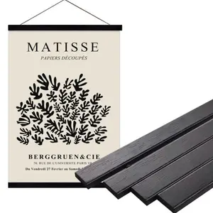 Wooden Magnetic Hanger, 1 Count Wooden Magnetic Hanger, Wall Mounted Hanger, Home Organizer for Clothes, Poster, Map, Canvas Art, Decor