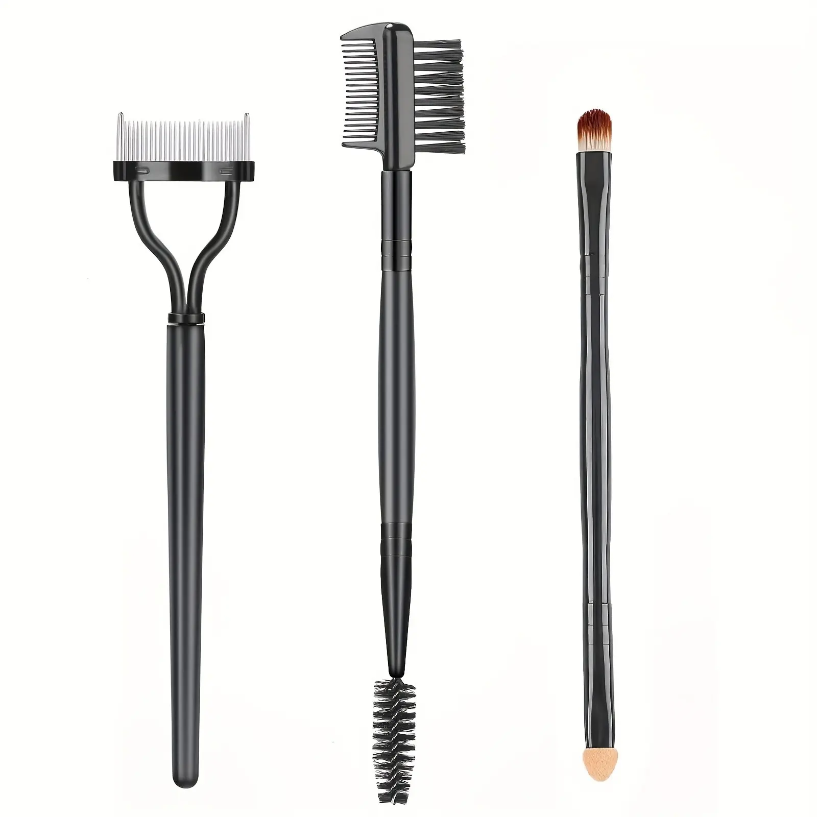 3Pcs Professional Eye Makeup Tools Set, Eyelash Comb Lash Separator Tool Brow Brush | Lash Spoolie Professional Eye Makeup Tools Cosmetics Makeup Tools