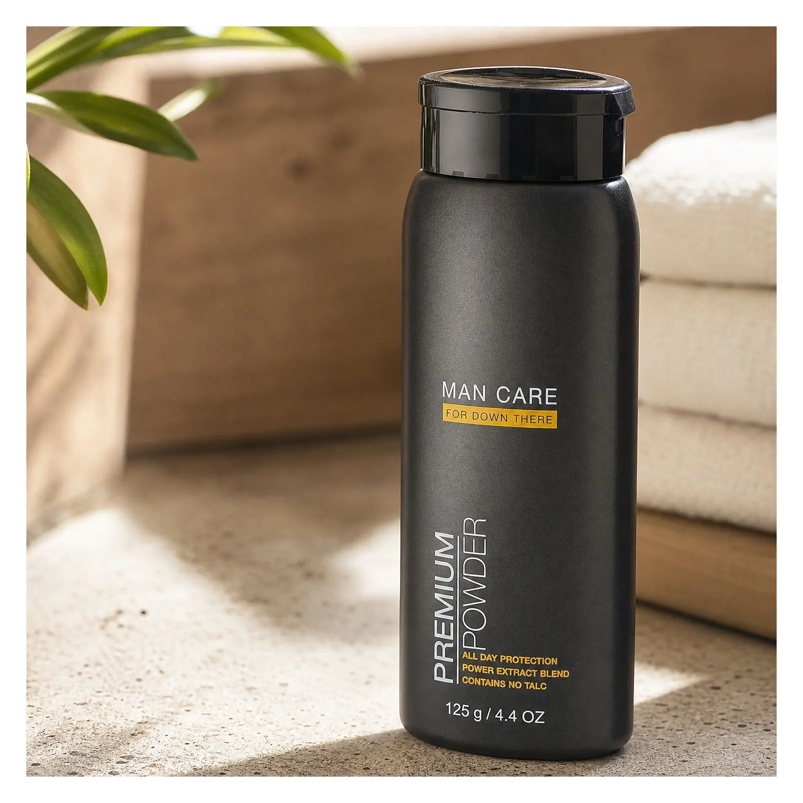 Premium Men's Body Powder - Whole Body Deodorant, Talc-Free Anti-Chafing Powder for Groin & Sensitive Skin, Odor-Absorbing Friction Defense, Original Fresh ScentGift