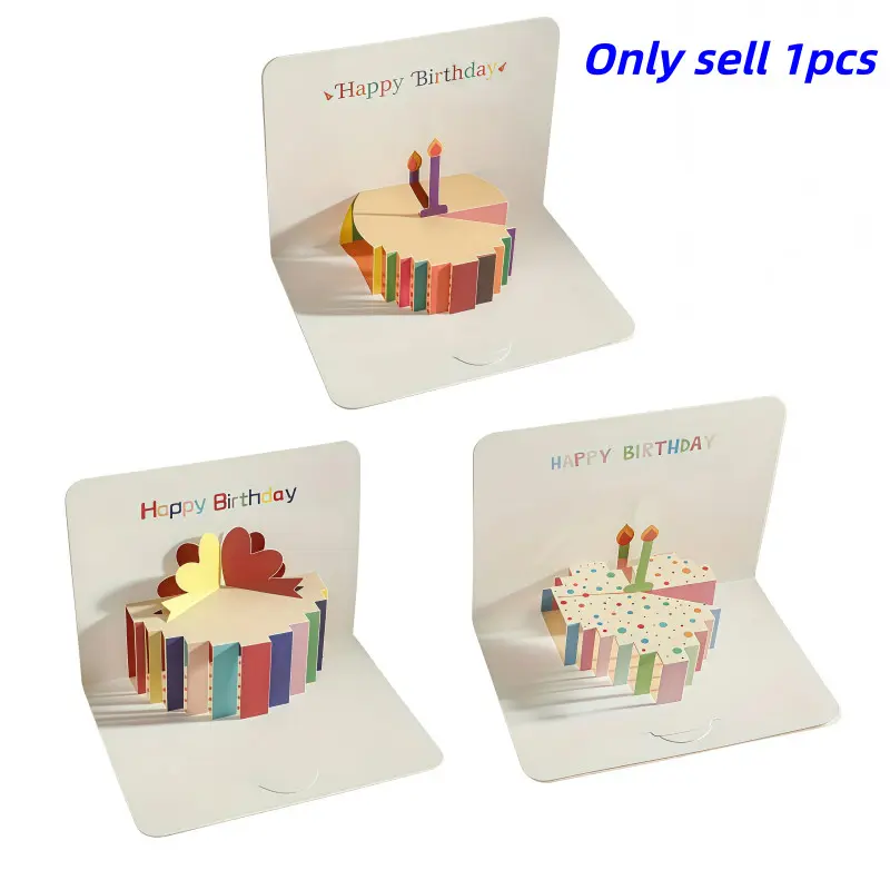 3D Pop-Up Birthday Card, Fun Personalized Gift for Girls & Boys, Simple Family Birthday Greeting Card with Envelope, Unique Celebration Card, Happy Birthday Card, Pop Up Cards