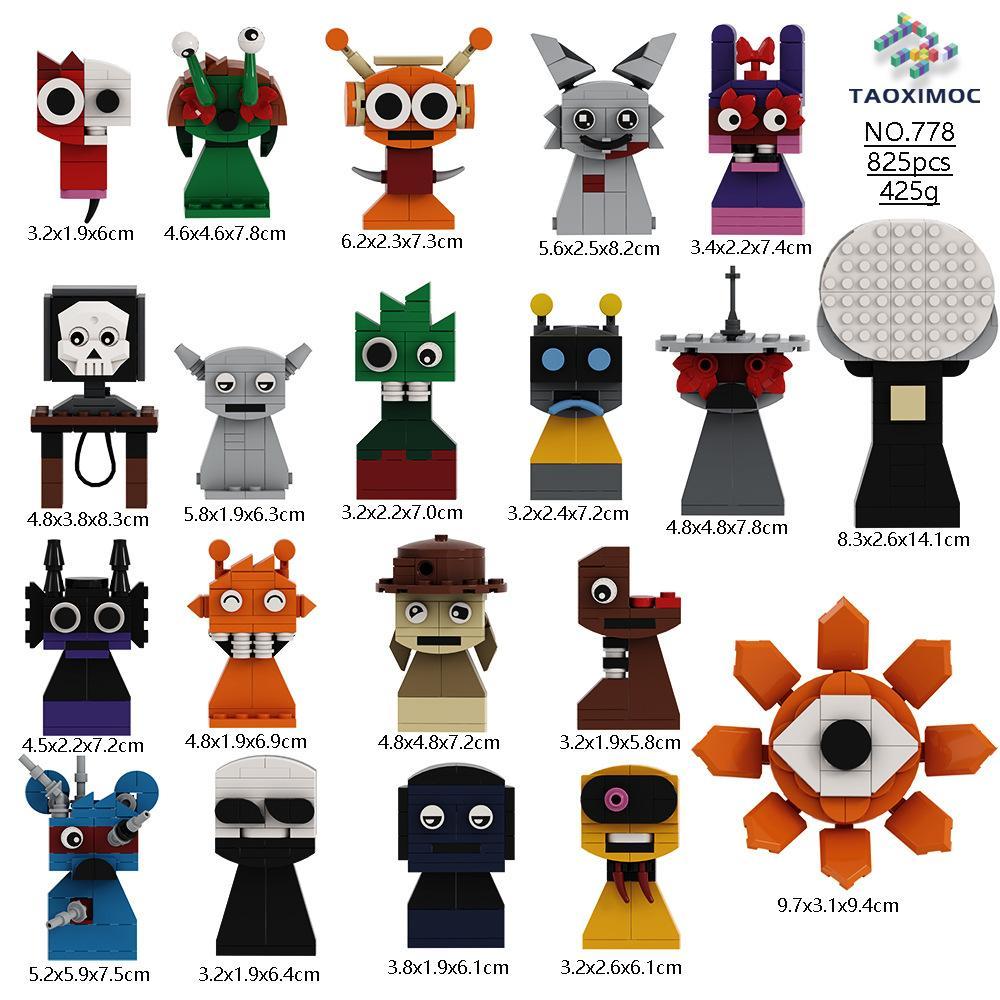 Sprunki Blocks Toys Sprunki Building Blocks Model Children's Educational Oren Wenda Building Block Toys for Kids Birthday Gift popular