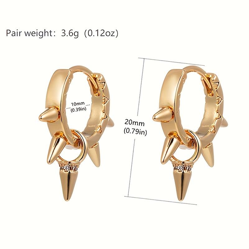 A pair of gothic stud earrings, unisex and neutral style, hip-hop ear studs, party and gathering decorative accessories