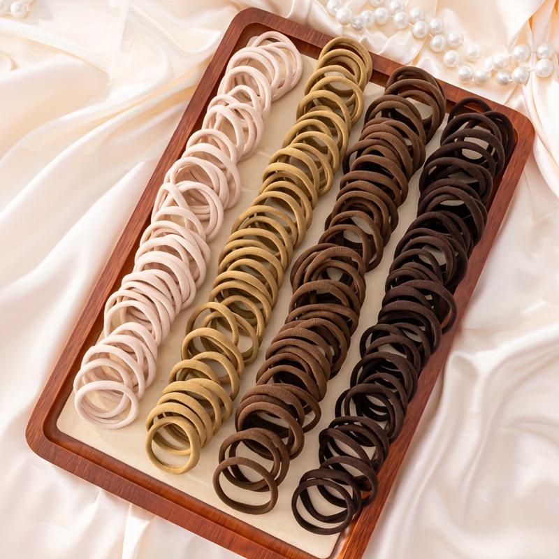 Seamless Thick Elastic Ponytails Fixed Without Creases,30 Counts Set Style Thick Women's Hair Rope Graduation Gift Fashion,Fixed Headband,Hair Accessorieswithomagut Creases or dae scrunchie.