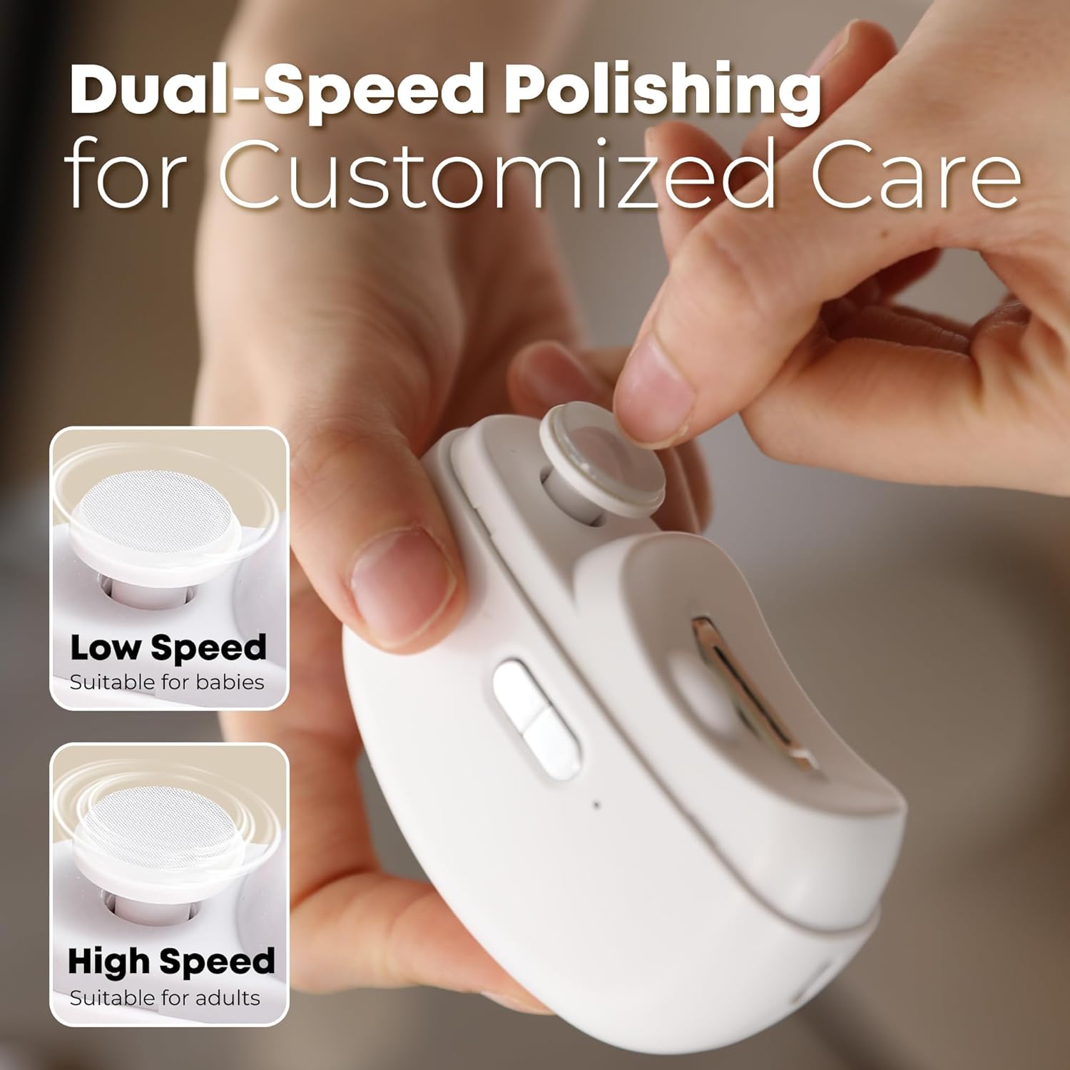 Electric Nail Clippers, Three-In-One Automatic Electric Nails with Polishing, USB Rechargeable with Light Scissors, Portable LED Nail Trimmer