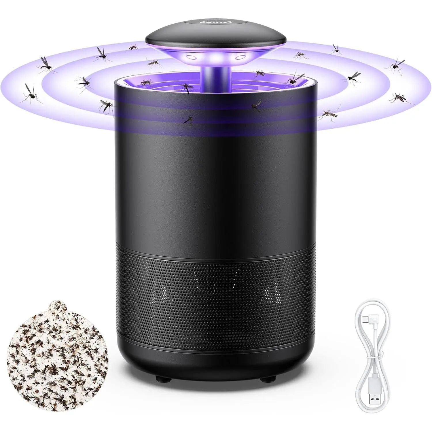 Indoor Insect Trap Fan Catcher for Mosquito, Gnat, Fruit Fly, Moth, Flies, Portable UV Light Flying Insects Killer House Kitchen, Garage, Camping, etc.Gift.