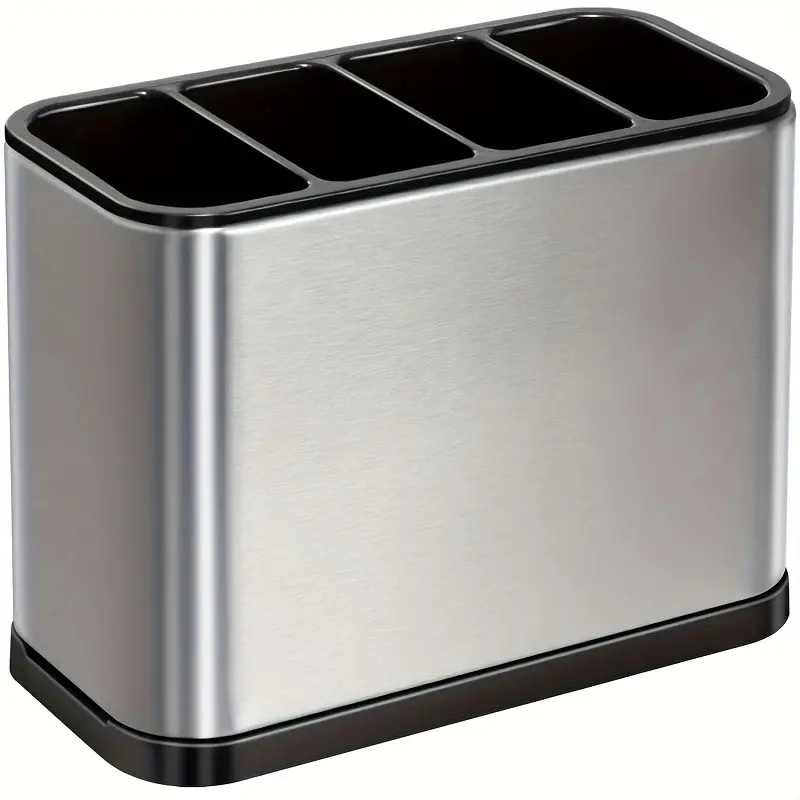 Stainless Steel Chopstick Holder, Knife Rack, Cutlery Organizer, Kitchen Storage Shelf, Home Use, E231112 Model, Cutting Board Holder