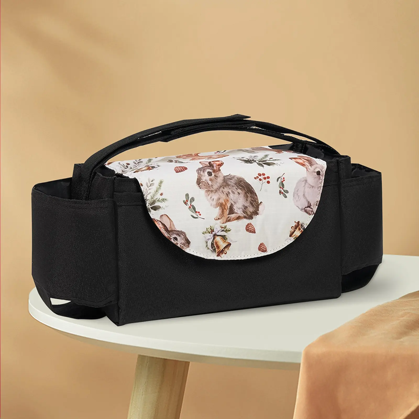 Universal Baby Stroller Storage Bag, Essential Baby Stroller Accessory, Convenient Pushchair Organizer for Parents, Traveling Stroller Gear