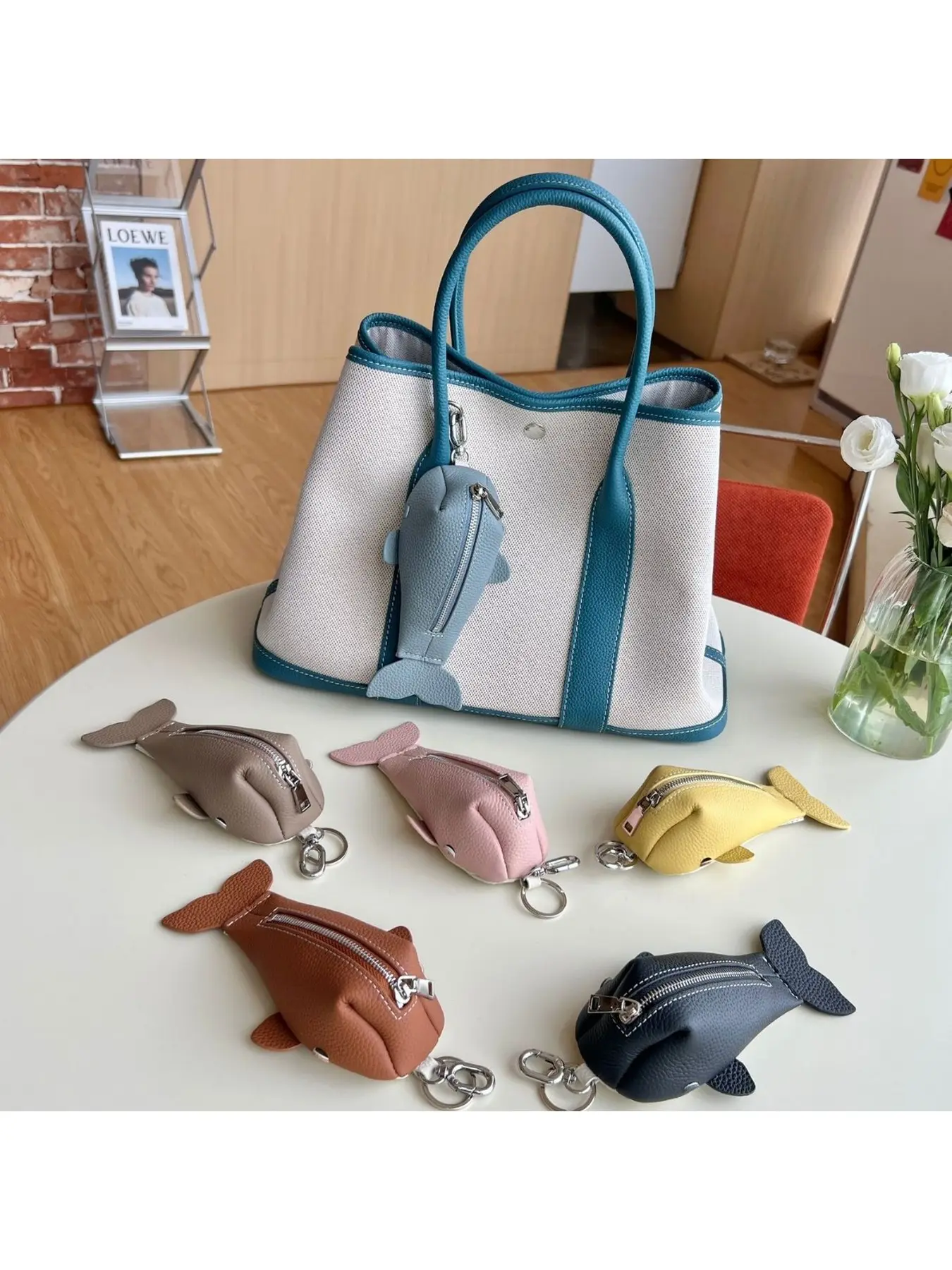 newgenuineleatherminiwhalecoinpursekeycasecarb charmjapanesestyleunisexlongzipperpouch