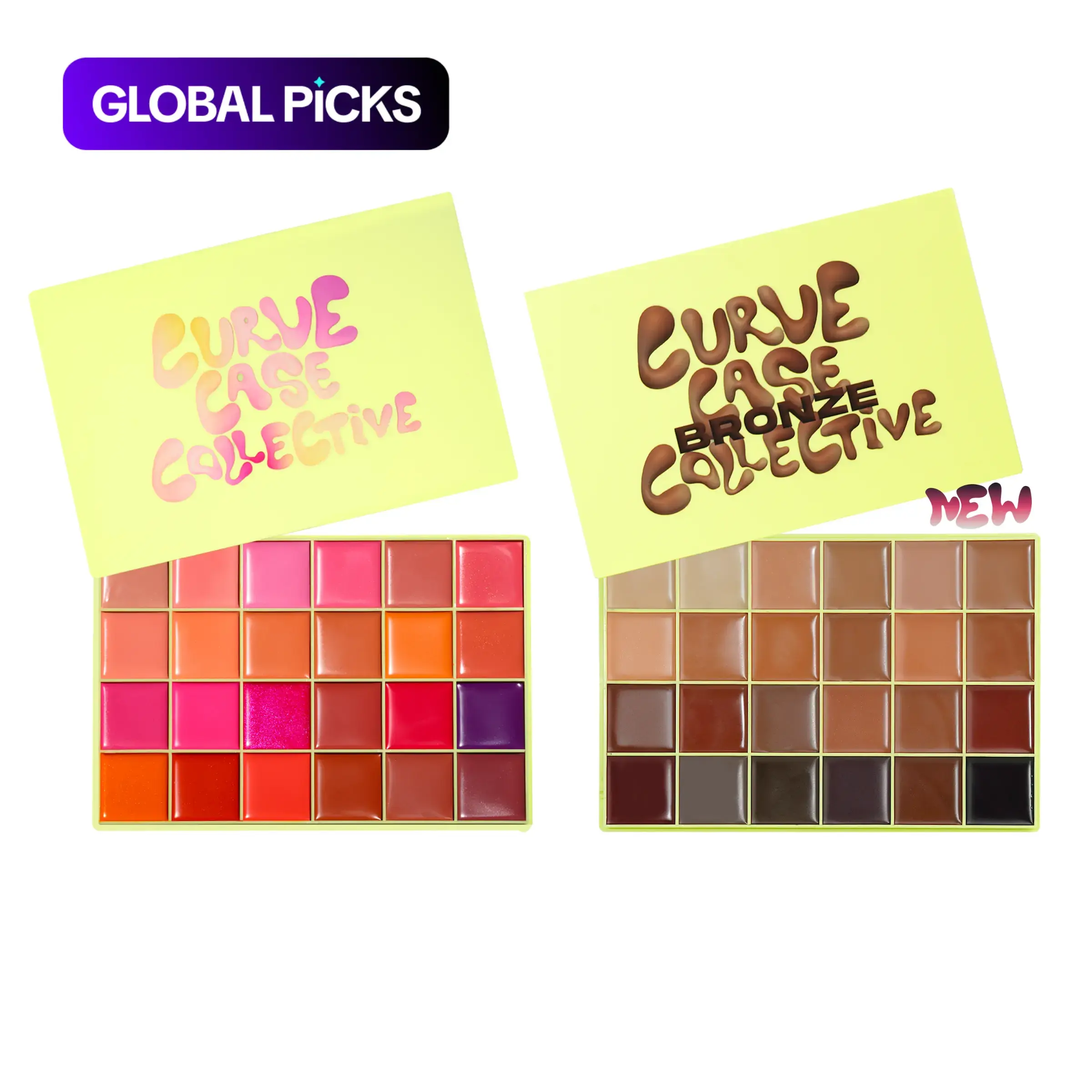 【Black Friday】[Made By Mitchell] Curve Case Collective XL, 24-Shade All-in-One Cream Blush Palette for Soft, Sculpted, Glowy or Neon Makeup Looks #GLOBAL PICKS