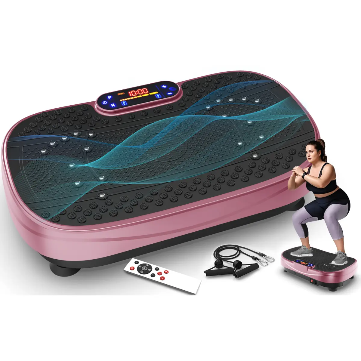 AobtkelVibration Plate Fitness Platform Exercise Machine