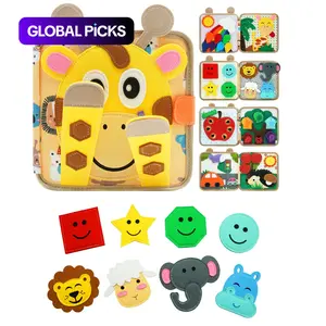 Educational Felt Busy Board Toy, 1-Piece 3D Story Cloth Book, Fine Motor Skills Learning Toy, Travel Toy, Birthday Gift #GLOBAL PICKS