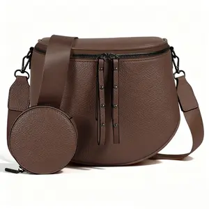 2026 Women’s Waterproof Leather Crossbody Bag| Large Capacity Adjustable Strap| Perfect for Outings/Travel/Gatherings| Compact Cosmetic Pouch Gift Stylish Versatile Bag Phone Sling Bag