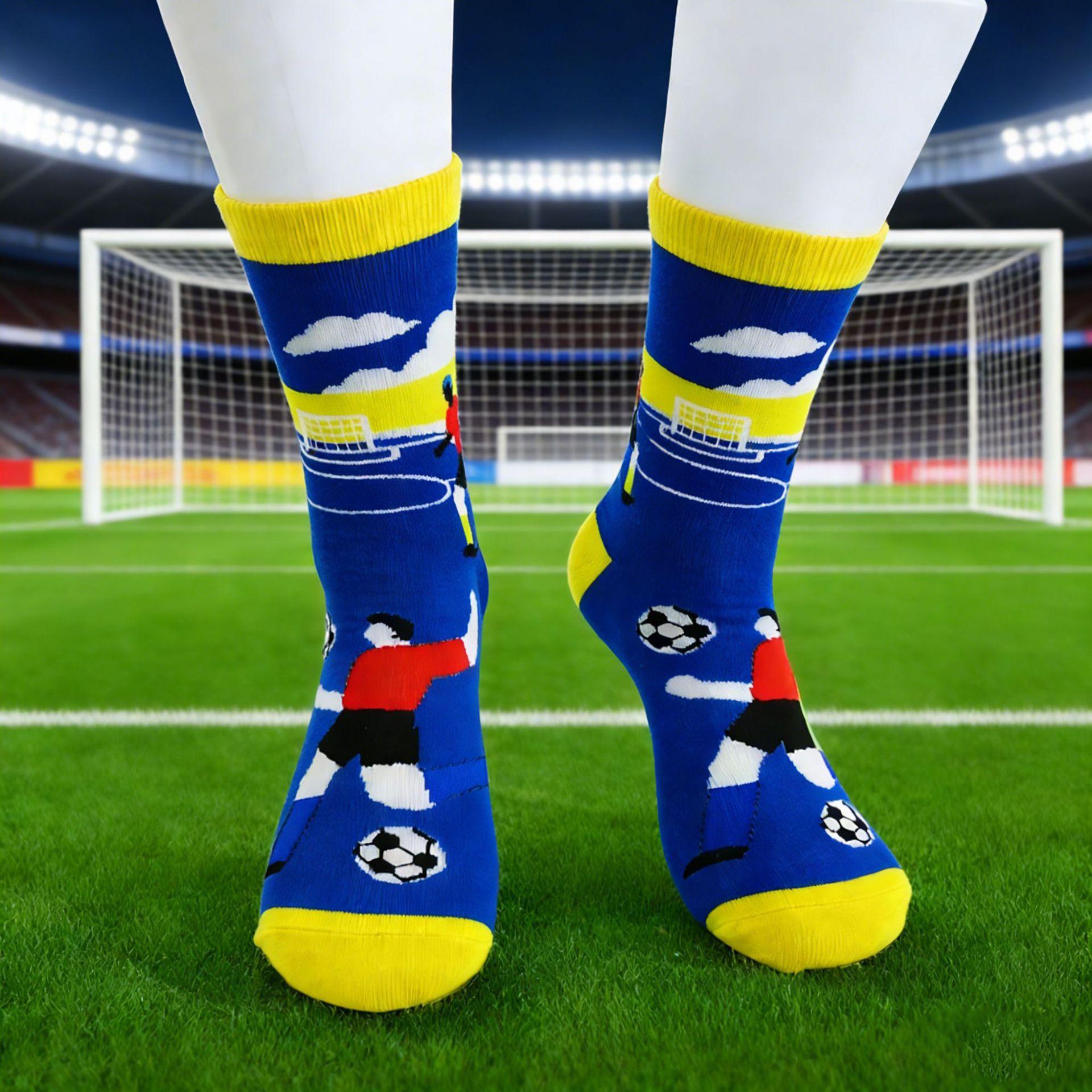 Perfect Match: Ideal for sports, casual outings, or everyday wear, these socks let you show off your love for soccer.