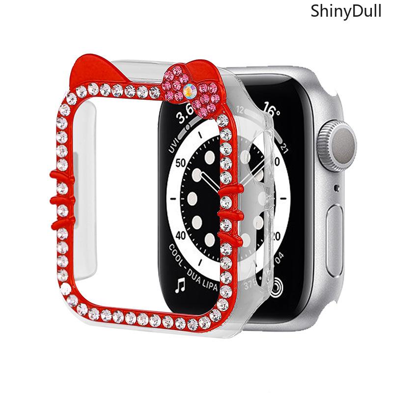 Cartoon Rhinestone Apple Watch Case – Protective Cover with Sparkly Design, Fits 38–49mm, Compatible with Series 1–11, SE, Ultra / Ultra 2, Cute Jewelry Stylh Series 11/10/9/8/7/6/5/4/3/2/1/se and sizes., Compatible with 40mm/41mm/42mm/44mm/45mm/46mm/49mm