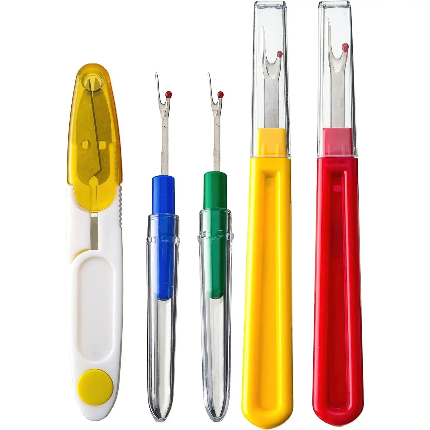 Seam Ripper and Thread Remover Kit for Sewing | 2 Big 2 Small  Ripper Tool and 1 Thread Snips Embroidery Removal  Sewing Seam Thread Remover