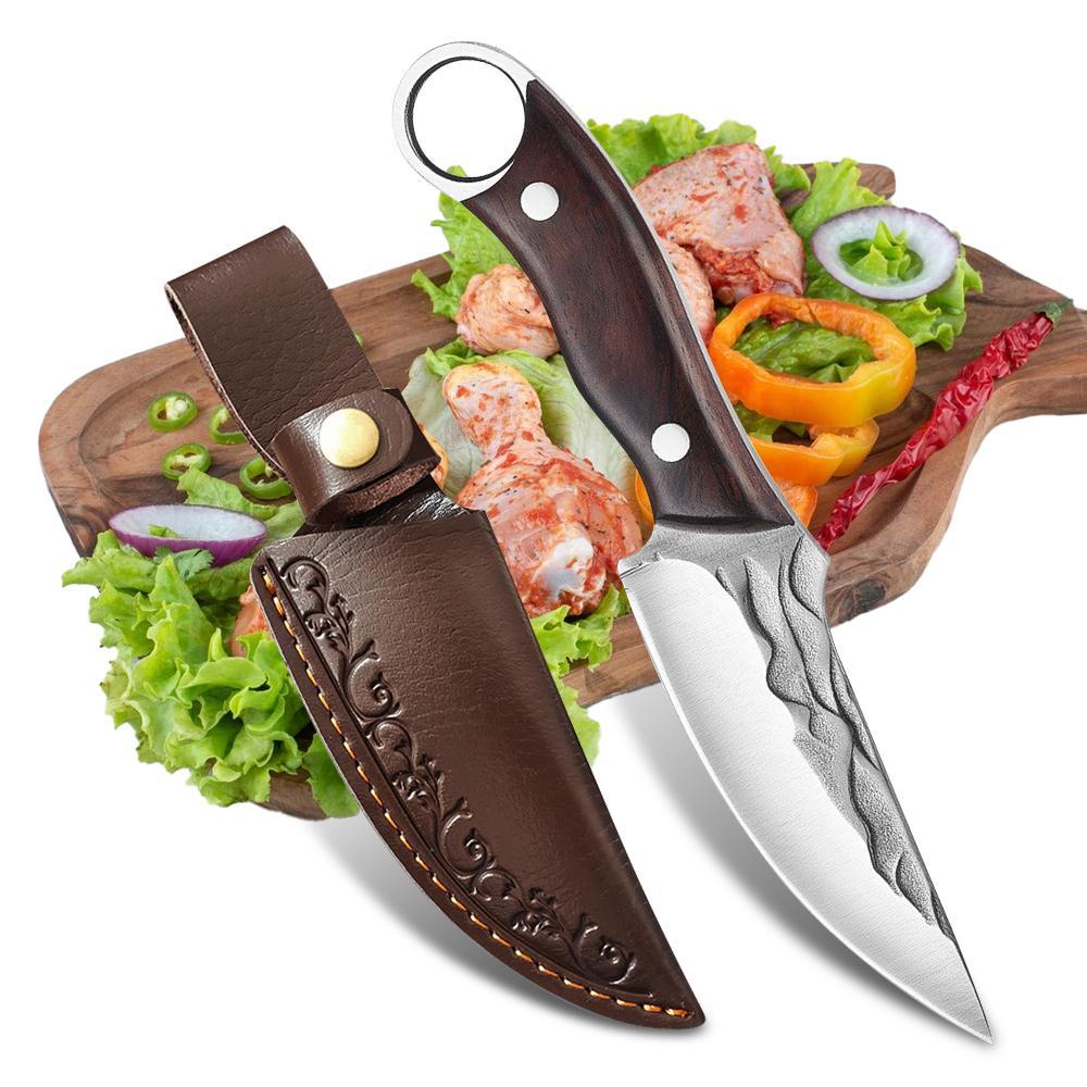 MDHAND Kitchen Chef Knife, Handmade Knife, Hand Forged Kitchen Chef Butcher Knife Chopping Cleaver